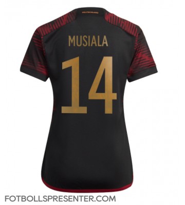 Tyskland Jamal Musiala #14 Borta Matchtröja Dam VM 2022 Kortärmad